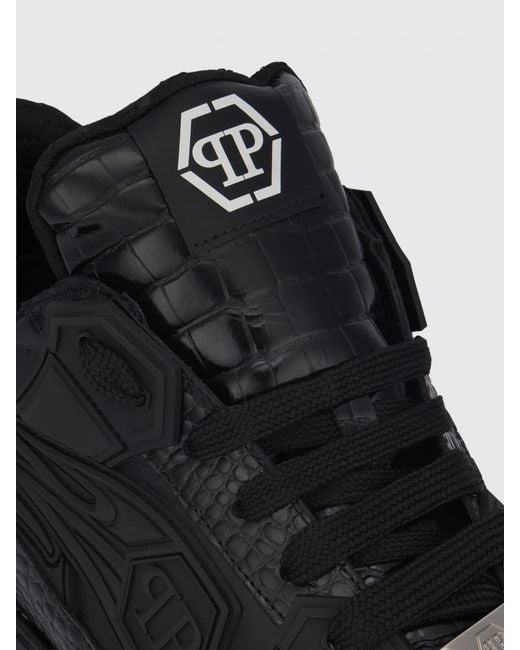 Philipp Plein Black Moonwalker Sneakers for men