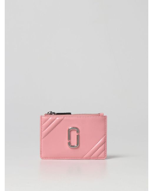 Marc Jacobs The Glam Shot Smooth Leather Wallet in Pink | Lyst Canada