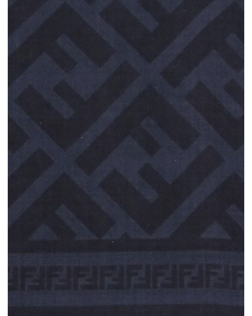 Sciarpa Ff di Fendi in Blue da Uomo