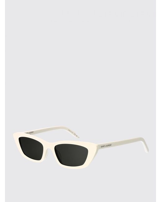 Saint Laurent White Sunglasses