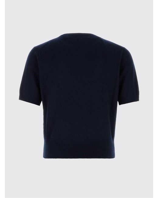 Jil Sander Blue Wool And Cashmere Knit Top for men