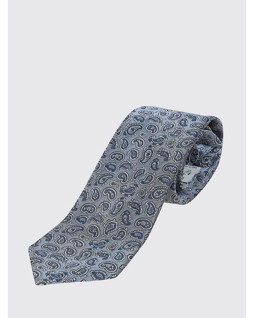 Corbata De Seda Con Estampado Paisley Etro de hombre de color White