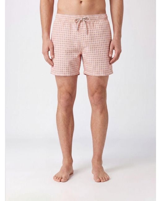 Mc2 Saint Barth Pink Printed Swimsuit for men