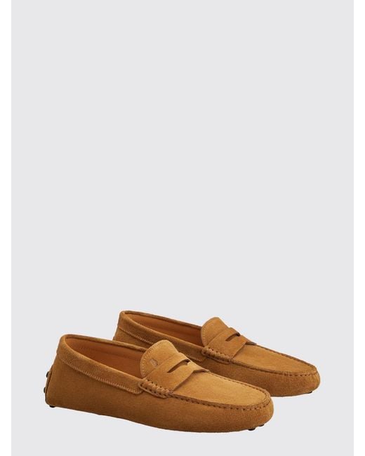 Tod's White Driver Suede Loafer for men
