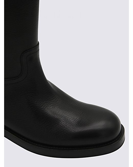 Church's Black Flat Ankle Boots