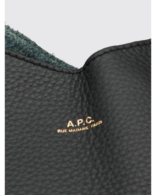 A.P.C. Black Le Neige Large Shoulder Bag for men