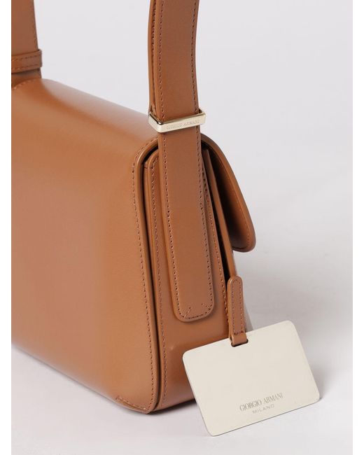 Giorgio Armani White La Prima Palmellato Bag