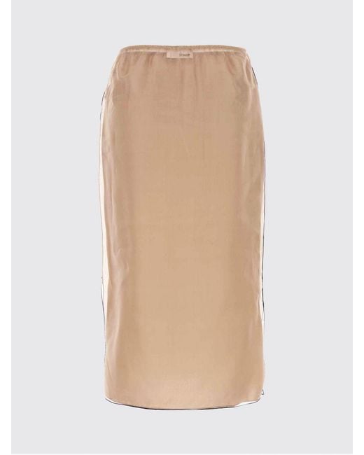 Khaite Natural Midi Skirt