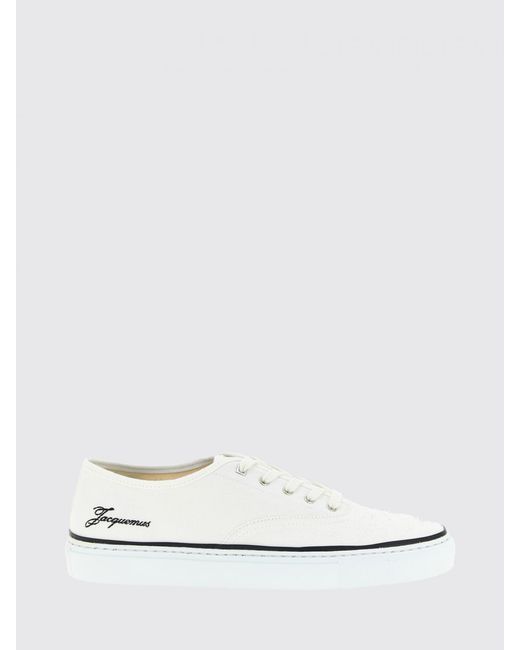 Jacquemus White Les Fefe Cotton Canvas Sneakers for men