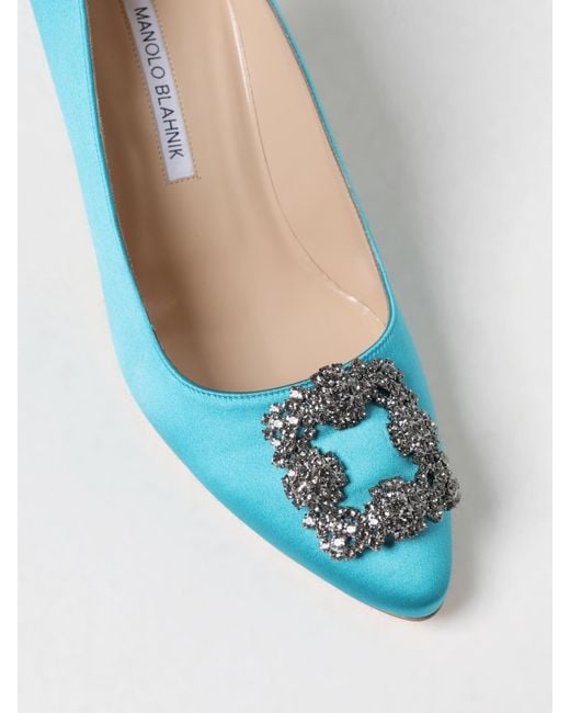 Manolo Blahnik Blue Shoes