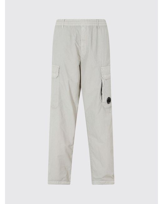 C P Company Natural Technical Fabric Cargo Trousers for men