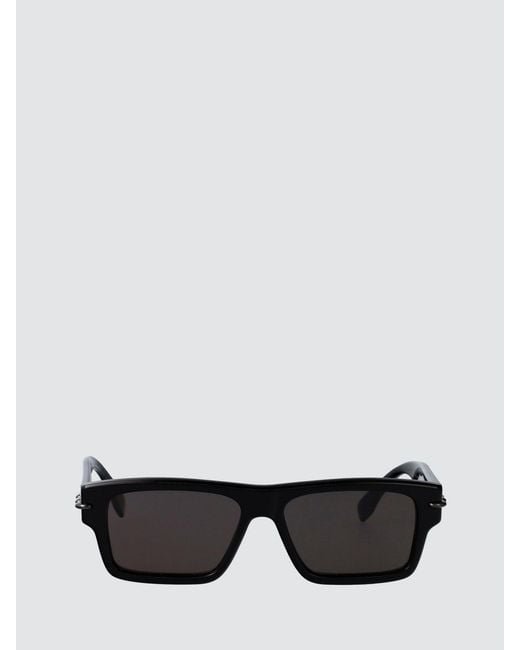 Fendi White Rectangular Acetate Sunglasses With Contrasting Logo for men