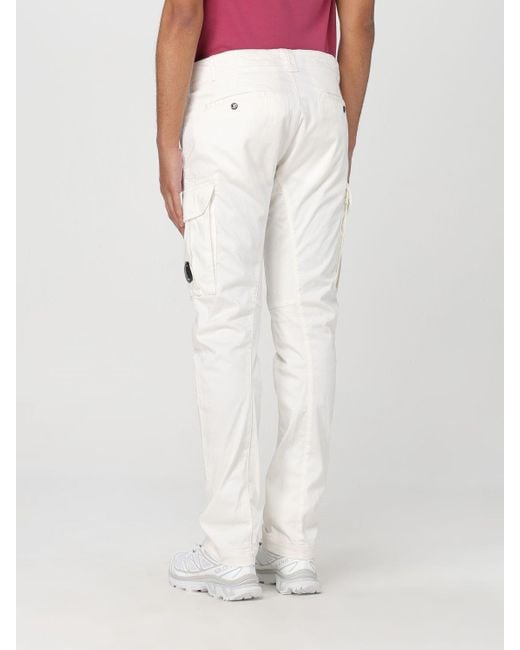 Pantalón C P Company de hombre de color White