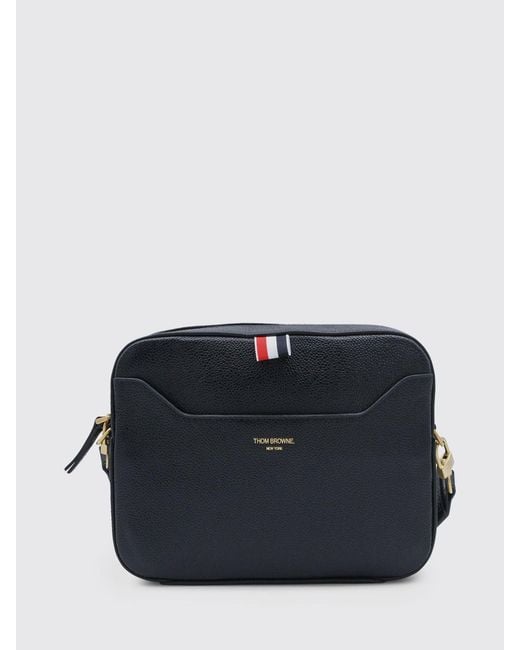 Thom Browne Blue Small Rwb Stripe Camera Bag for men