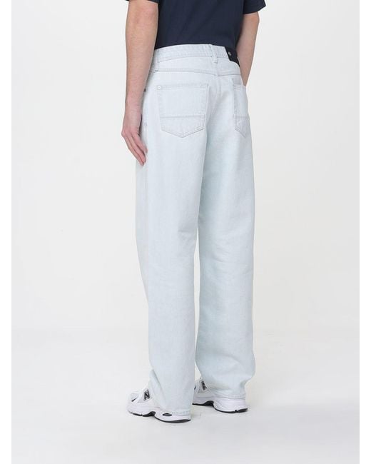 Stone Island Blue Straight Jeans for men