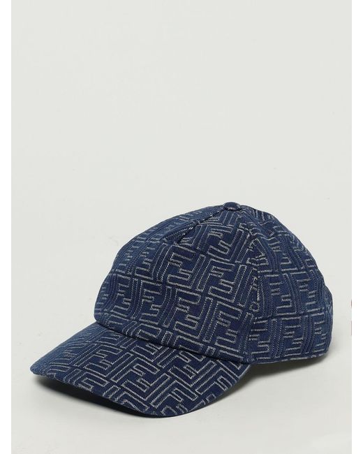 Fendi Blue Hat for men