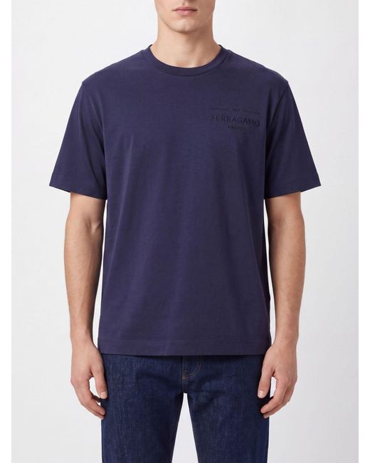 Ferragamo Blue Sweater for men