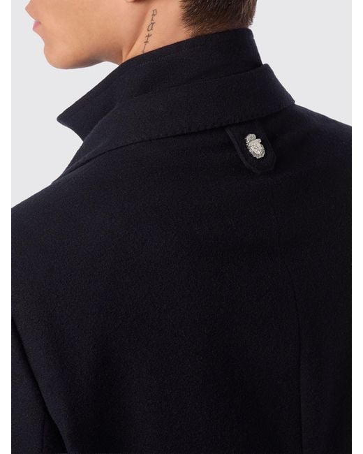 Billionaire Blue Single-Breasted Virgin Wool Cloth Blazer for men