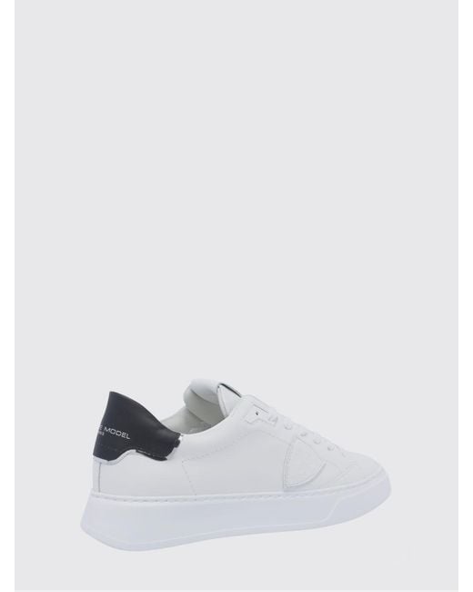 Philippe Model White Temple Leather Sneakers for men