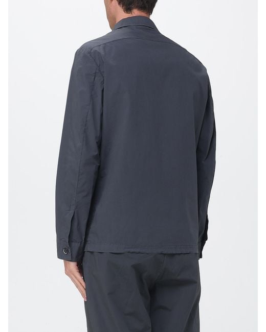 Barena Blue Cotton Shirt Jacket for men