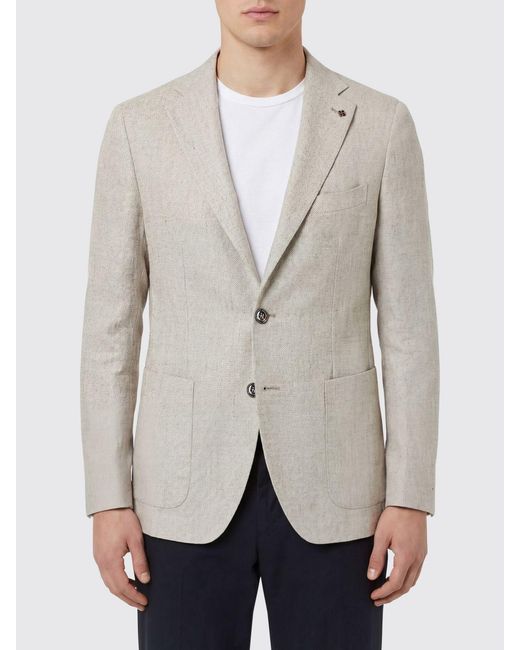 Tagliatore Gray Single-Breasted Blazer for men