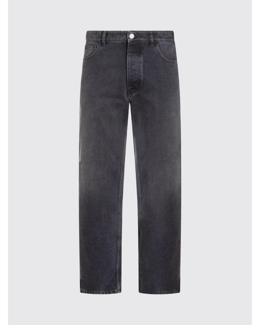 Marni Blue Mid-Rise Straight-Leg Jeans for men