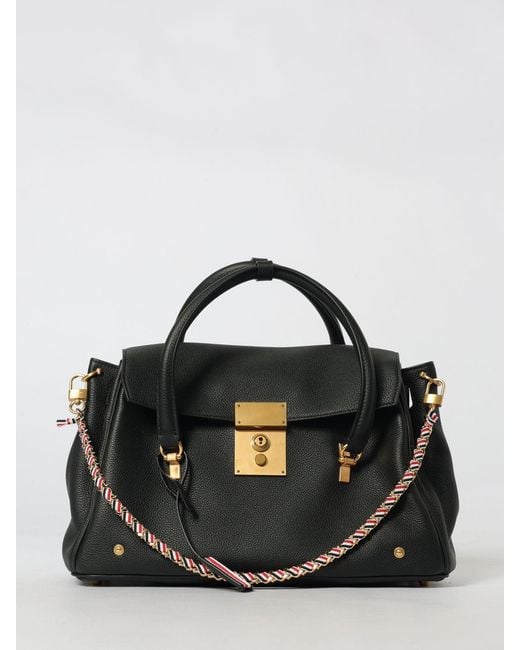 Thom Browne Black Mrs.Thom Grained Leather Bag