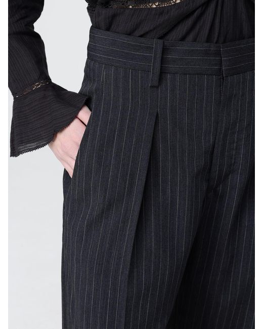 Isabel Marant Black Wide-Leg Trousers