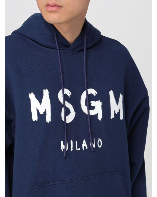 Sweatshirt MSGM pour homme en coloris Blue