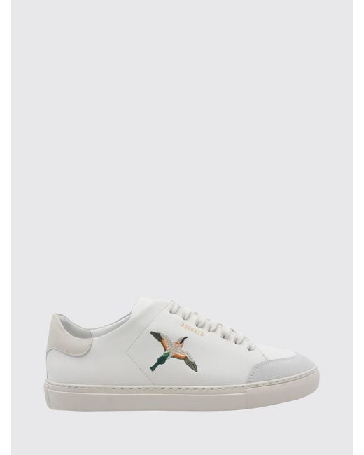 Axel Arigato White Clean 90 B Bird Embroidered Leather Sneakers for men