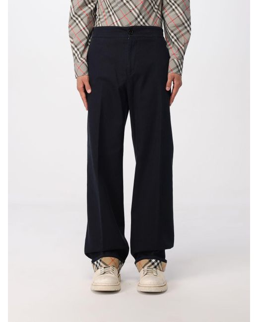 Burberry Blue Pants for men