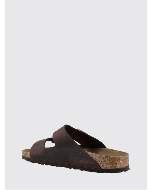 Birkenstock White Arizona Oiled Leather Sandal for men
