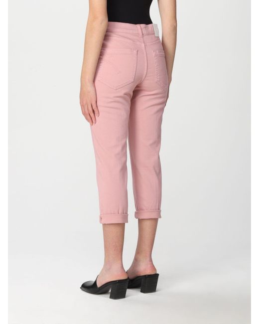 Dondup Cropped Jeans In Cotton Denim in 