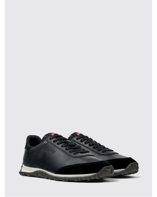 Camper Blue Drift Walk Leather Sneakers