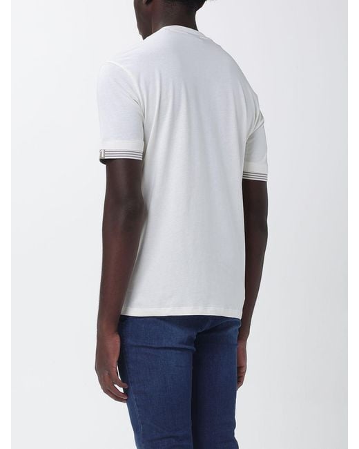 ARMANI EXCHANGE White Cotton Crew Neck T-Shirt for men