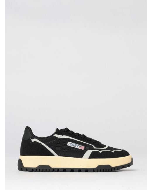 Autry White Wildpace Low Suede And Mesh Sneakers for men