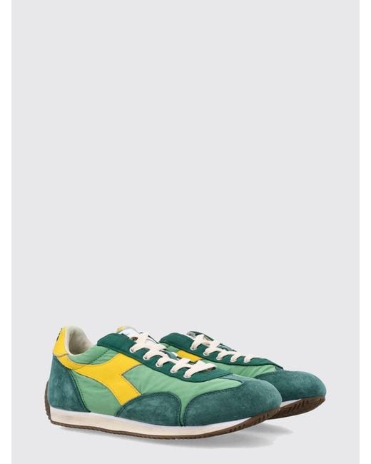 Diadora Green Suede And Nylon Equipe Sneakers for men