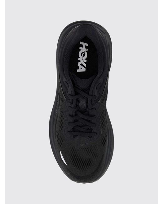 Hoka One One Black Bondi 9 Mesh Sneakers