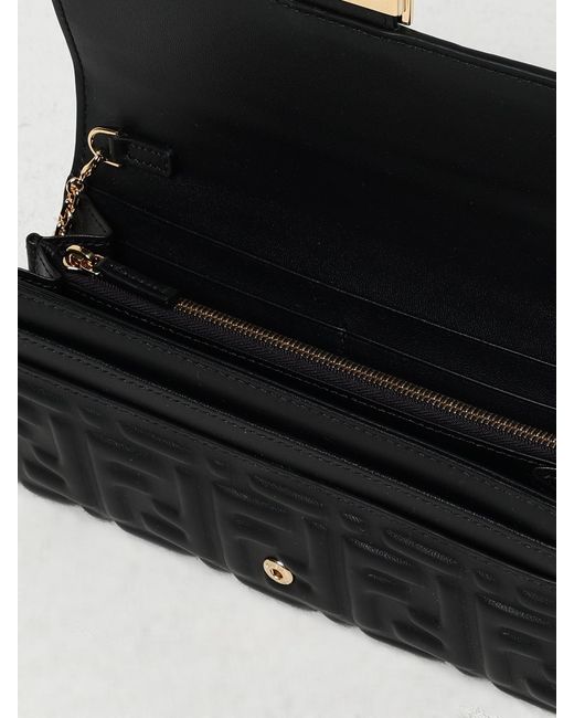 Fendi Black Baguette Wallet