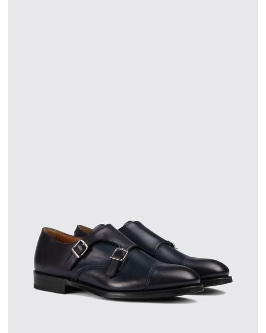 Doucal's White Double Monk Strap Dress Shoes for men