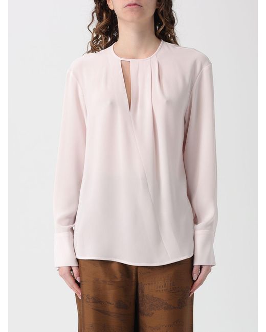 Max Mara White Polyester Blouse