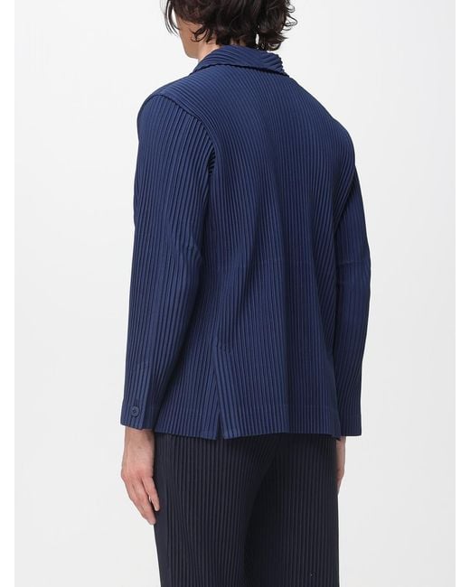 Homme Plissé Issey Miyake Blue Homme Plissé Issey Miyake Pleated Blazer for men
