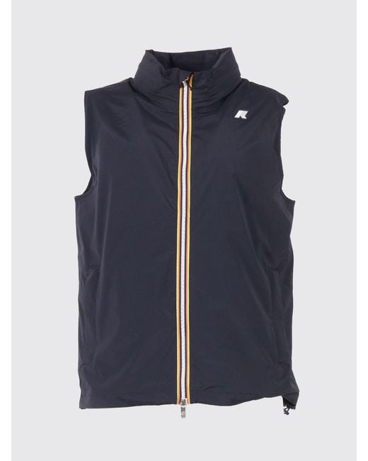 K-Way Blue Nylon Vest for men