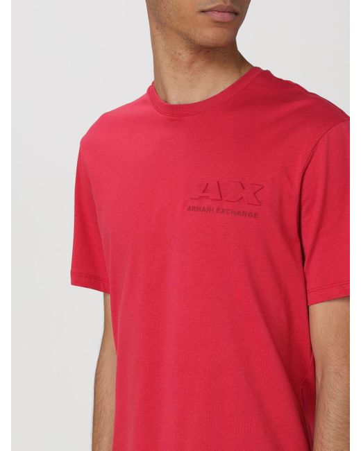 Armani Exchange Red T-shirt for men