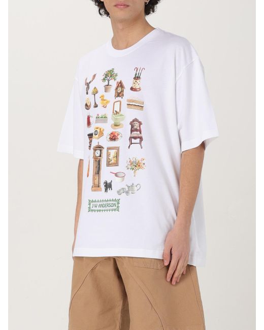 Camiseta Hombre J.W. Anderson de hombre de color White