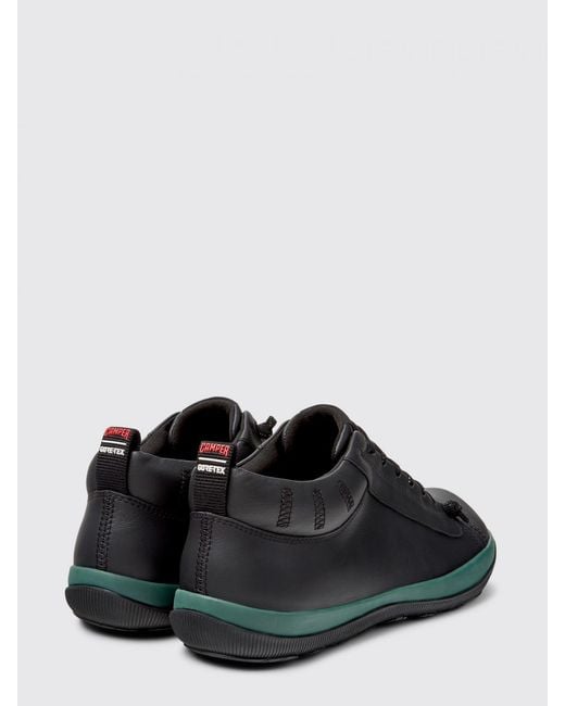 Camper Black Peu Pista Gm Gore-Tex Leather Ankle Boots for men