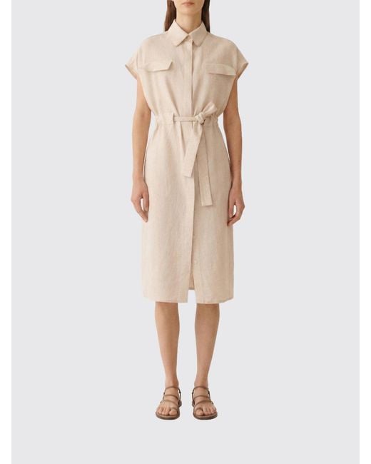 Fabiana Filippi Natural Linen Shirtdress