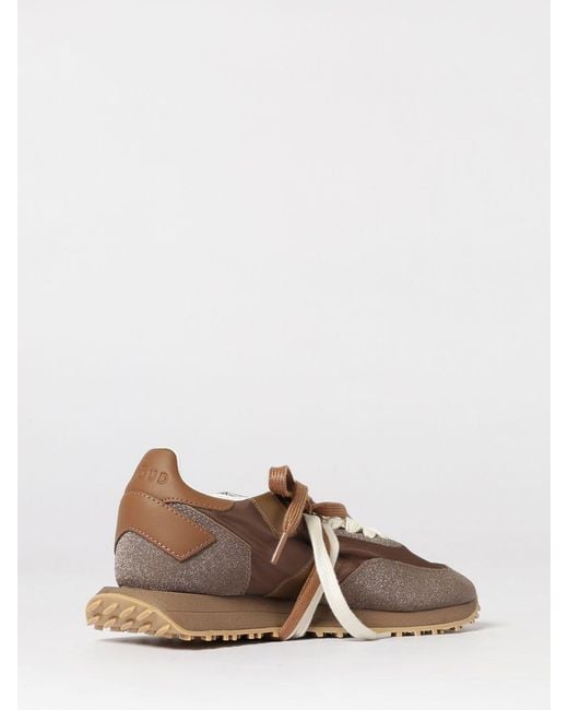 GHOUD VENICE Brown Rush Glitter Fabric And Nylon Sneakers