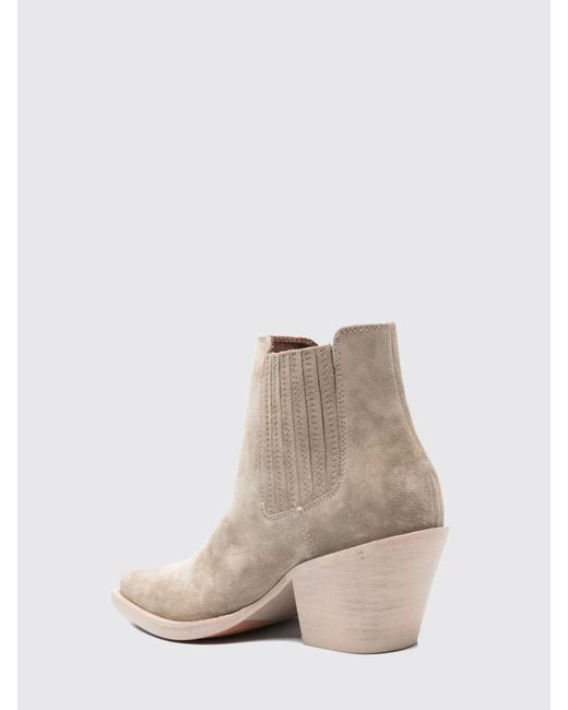 Paris Texas White Dallas Suede Ankle Boots