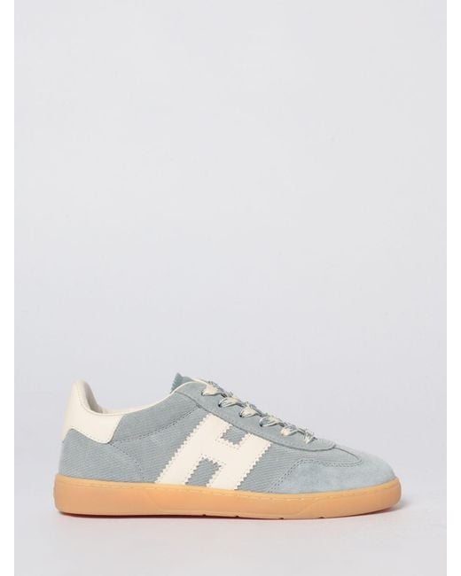 Hogan Blue Cool Embossed Suede Sneakers